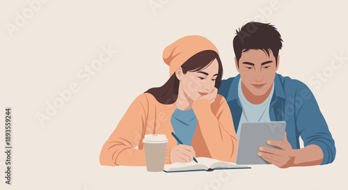 A dynamic group of professionals collaborating in a modern office setting, ideal for business presentations and team-building content.