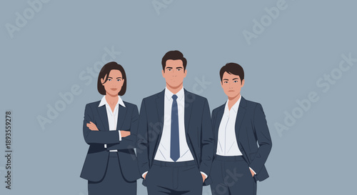 A dynamic group of professionals working together in a modern office setting, ideal for business success imagery.