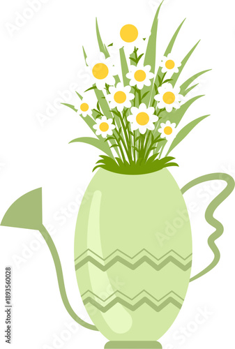 Daisy Bouquet in Watering Can
