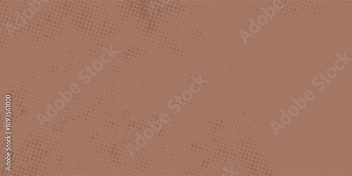 Halftone mocha mousse background. Grunge distressed overlay texture. Simple vector abstract backdrop, eps10