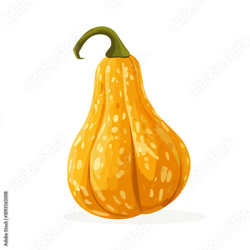Gourd, illustrated as a clean 2D flat vector icon isolated on a white background