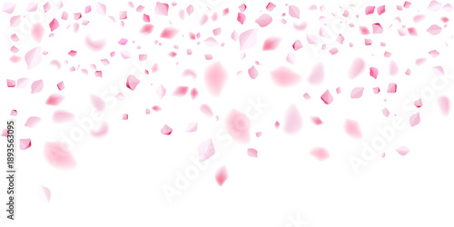 Tableau sur toile pink rose petals medium density falling wedding ceremony reception celebration f
