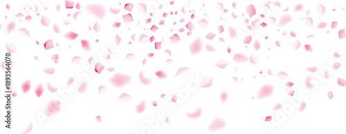 dense pink rose petals top border wedding ceremony reception celebration floral background