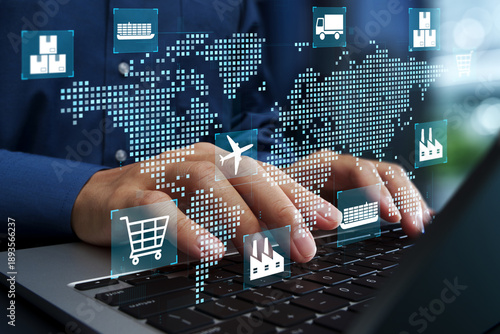 Εκτύπωση καμβά Supply chain and logistics analytics