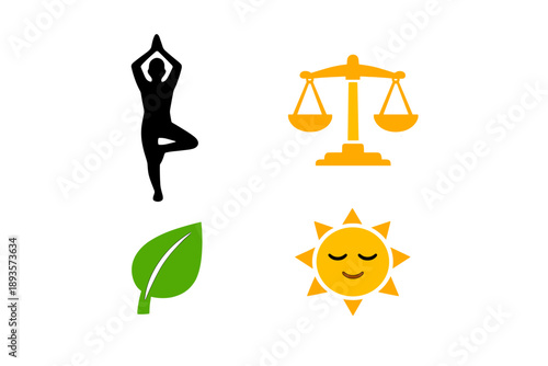 Practice yoga and balance in daily life to find harmony between nature and self during bright sunny days