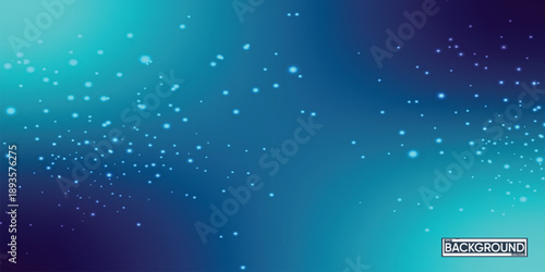 Wallpaper Mural Abstract Blue Gradient Background with Sparkling Particles Torontodigital.ca
