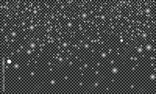 snowflakes snowfall winter falling overlay snow sparse top clear bottom background vector