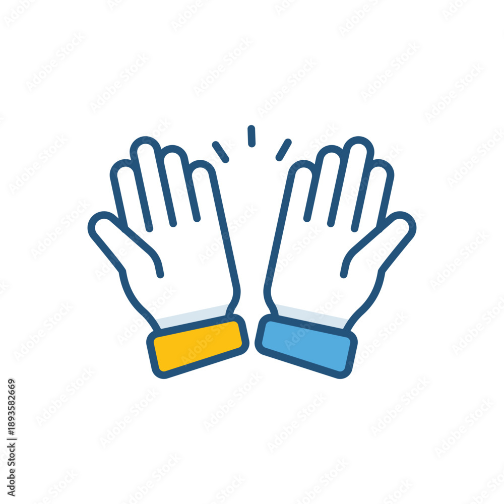 Obraz premium Open Hands vector icon