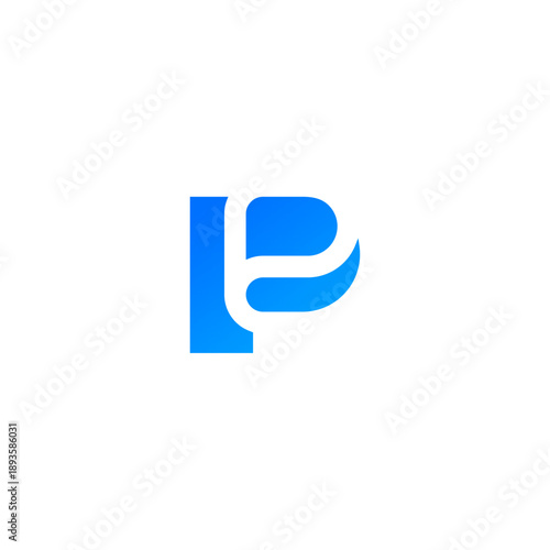 Free Download Modern minimalist logo design combining letters P and E in a sleek blue geometric style. Perfect for technology startups, creative agencies, software apps, and professional corporate branding. - GFXLoad