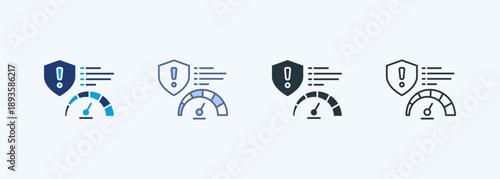 Risk Level Multiple Style Icon Collection