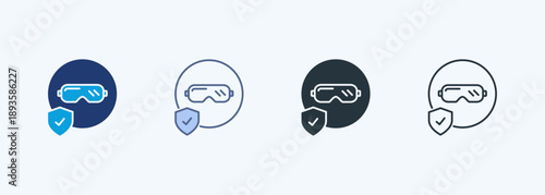 Safety Goggles Multiple Style Icon Collection