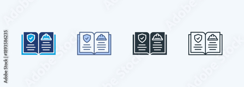 Safety Procedure Multiple Style Icon Collection