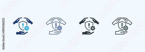 Risk Management Multiple Style Icon Collection