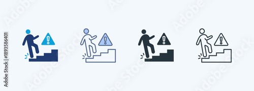 Falling Multiple Style Icon Collection