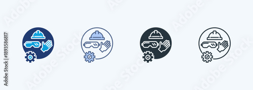 Safety Equipment Multiple Style Icon Collection