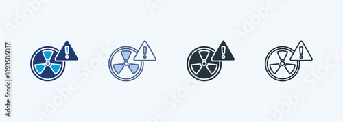 Radiation Multiple Style Icon Collection