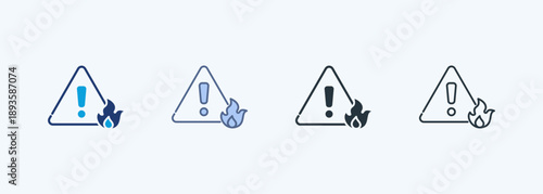 Danger Multiple Style Icon Collection