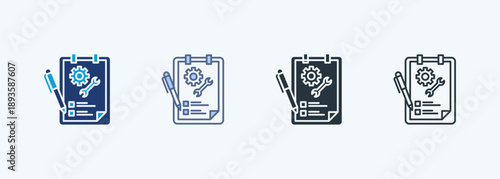 Standard Operating Procedure Multiple Style Icon Collection