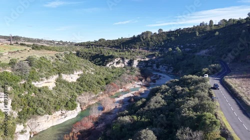 Gorges de la Cesse entre minerve et La Caunette dans l'hérault en janvier 2026