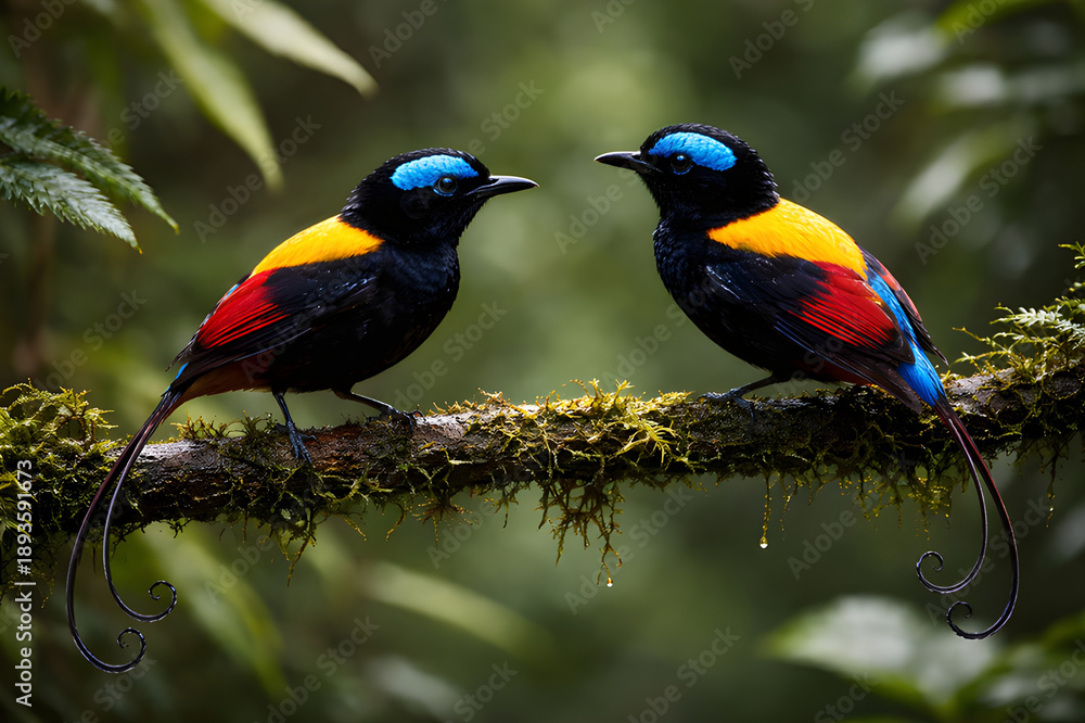 Obraz premium Wilson’s Bird-of-Paradise / Diphyllodes respublica