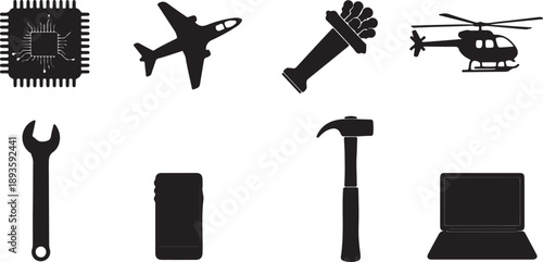 Setting & Setup icon set. Containing Configuration, option, settings, control , and more. editable stroke. vector illustration