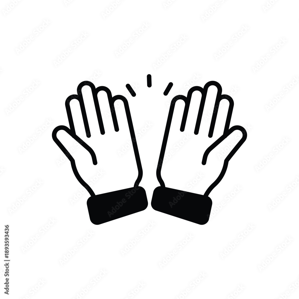 Obraz premium Open Hands vector icon