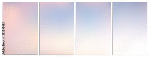 Gradient sky background with pastel pink and blue tones, perfect for sunset designs. Soft warm colors create an elegant backdrop for posters and banners. Vector illustration.
