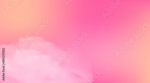 Pastel sunrise sky featuring soft pink clouds and gentle golden rays, ideal for peaceful morning scenes, nature backdrops, and atmospheric illustrations. Vector illustration.