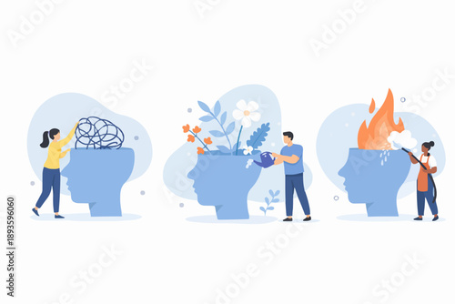 Human Heads With Growth Ideas