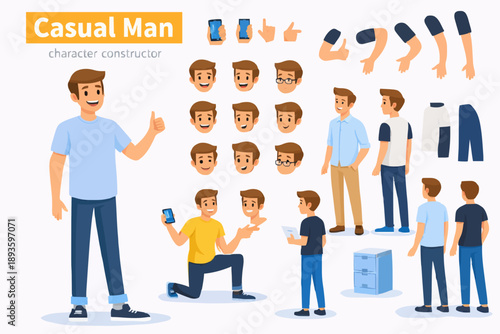 Casual Man Character Design