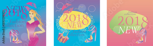 rls background texture with fashion acessories, shoes, bag and lipstick.Hand drawn doodle fashion vintage pattern. Woman items and accessories. Collection of bags, shoes, high heels, lipstick