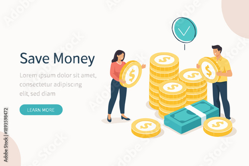 Money Saving Concept Design