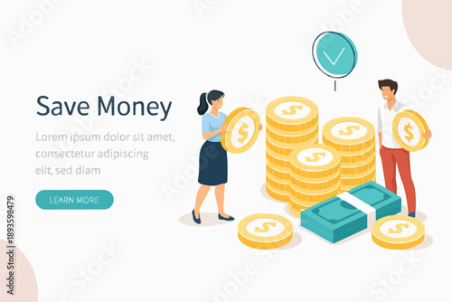 Money Saving Concept Design