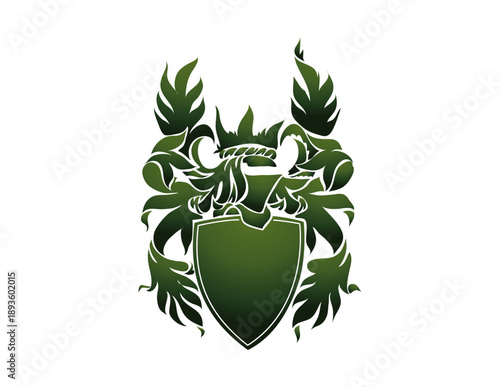 Shield with Laurel Wreath