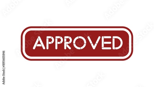 Approved Red Rubber Stamp Text for Verified Documents Accounting Files and Official Business Authorization