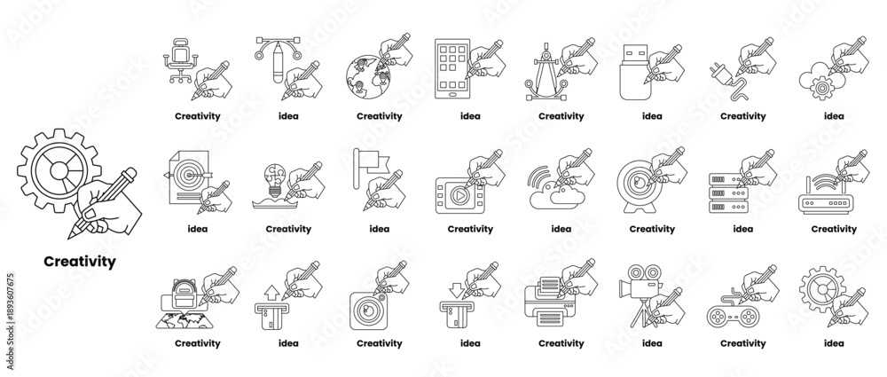 Obraz premium Creativity is the theme of this image