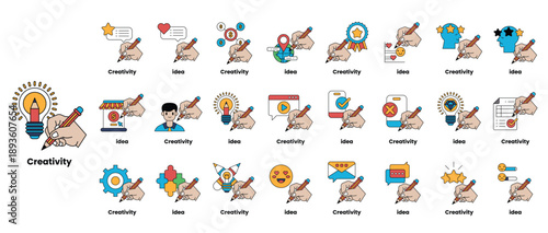 Creativity is the theme of this image