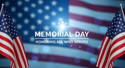 Memorial day tribute honoring fallen heroes and us military service members