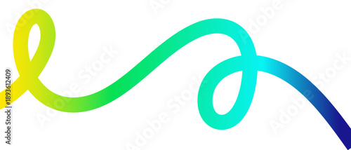 Vibrant rainbow colored swirls with inspirational quote Go With The flow