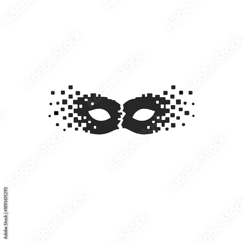 Pixelated Mask Representing Dual Threat of Artificial Intelligence