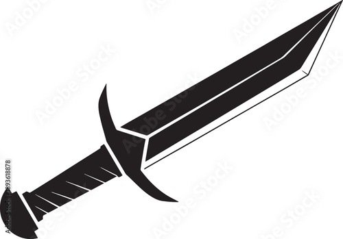 Black and white sketched of a whisk with a curved handle and bristles kitchen tool cooking utensil