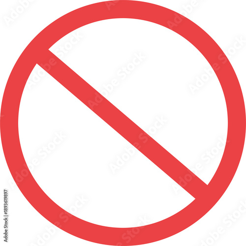 Red Prohibition Sign Icon, No Entry and Stop Symbol Vector Free Download Red Prohibition Sign Icon, No Entry and Stop Symbol Vector - GFXLoad