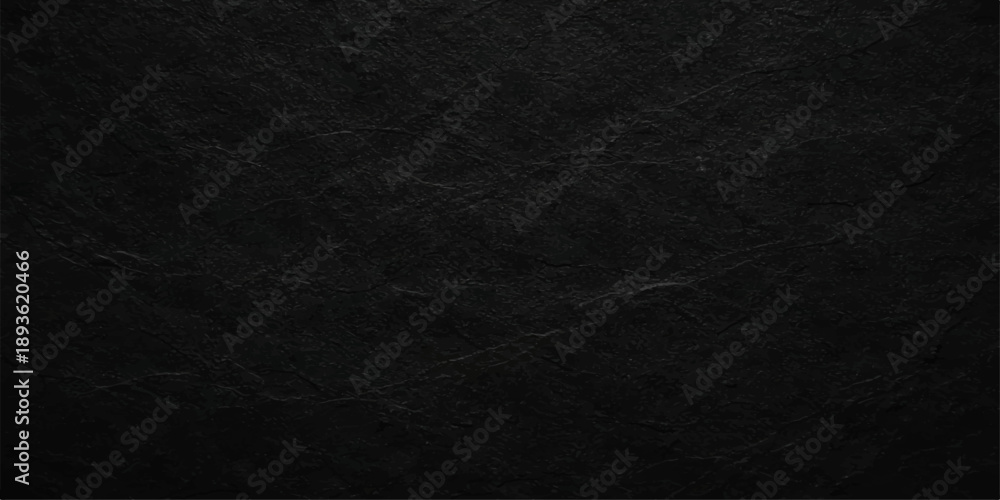 Fototapeta premium A dark, rough black paper texture with a grunge material surface creates a blank, old macro pattern suitable for a gray textile or leather backdrop wallpaper design