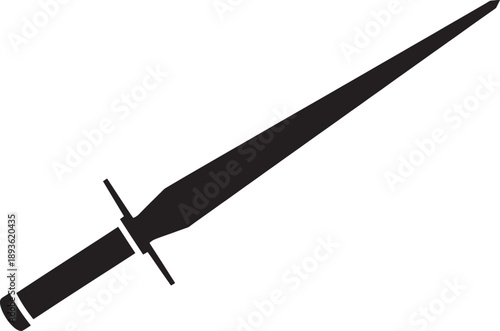 Black and White Sketched of a Sword with a Sheath sketched sword crossed