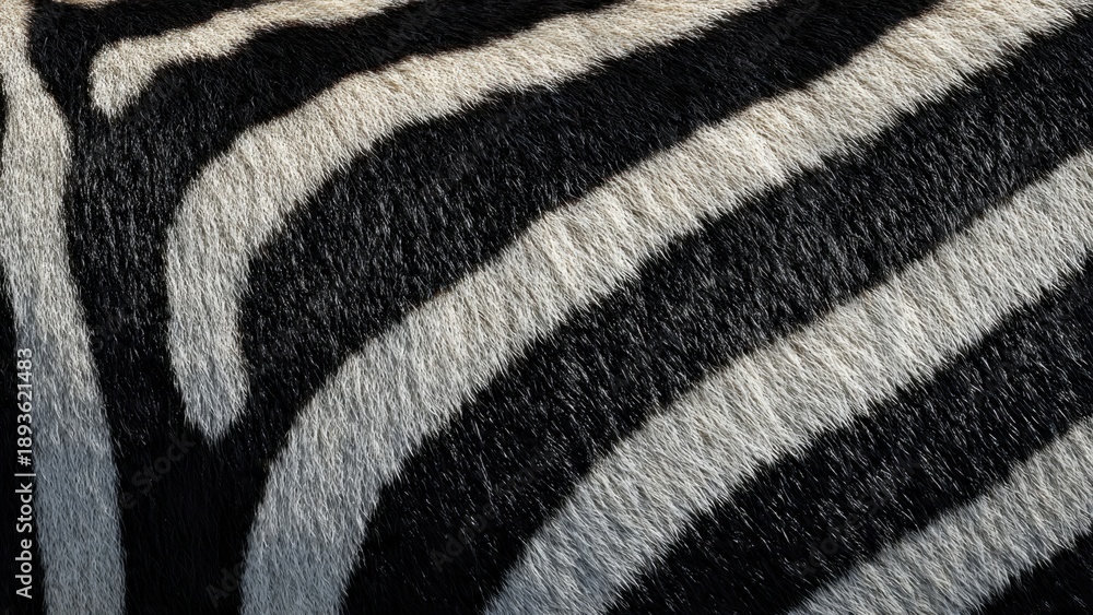 Fototapeta premium Zebra Stripes: Natural Pattern