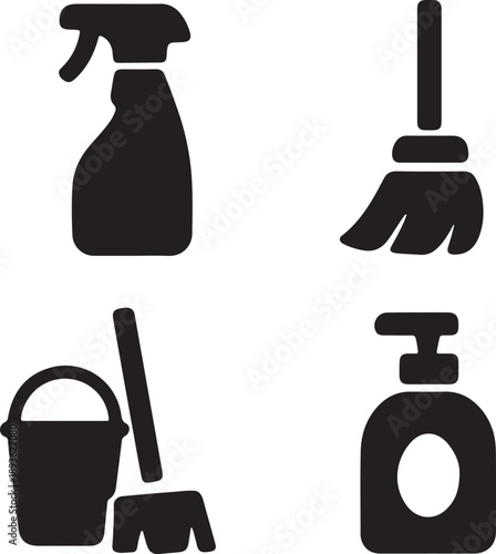 A minimalist abstract image featuring a large black shape on a white background