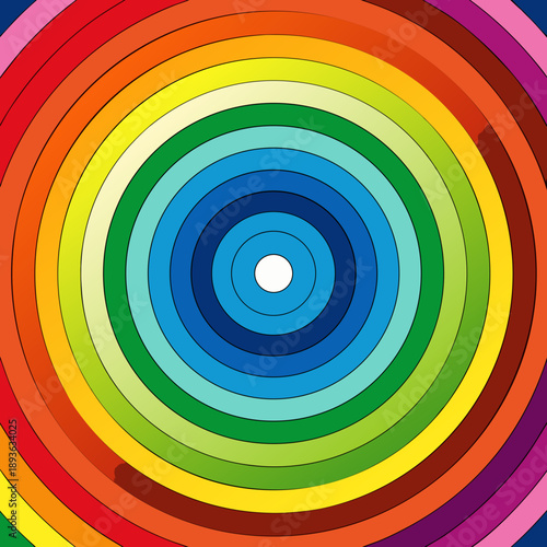 Digitally generated image multicolor rainbow ripple pattern
