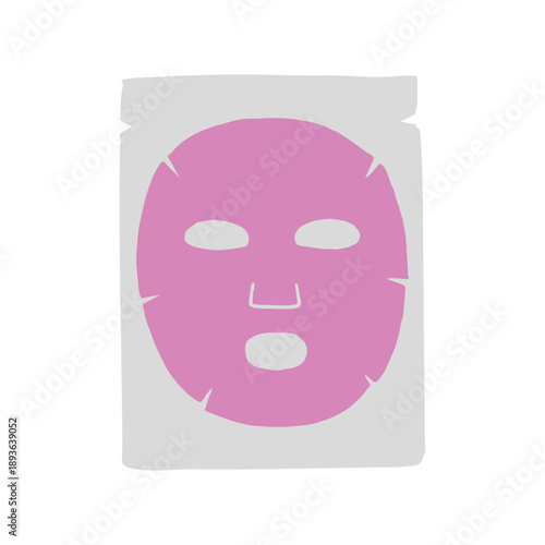 Sheet Mask Skincare Graphic face mask with cover beauty product