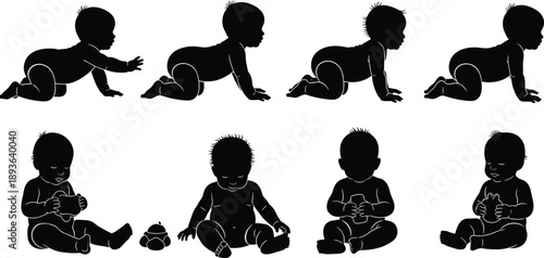 Busy urban city street with people walking on sidewalk, modern architecture buildings, sunny day, lifestyle outdoor, crowded downtown district, summer.