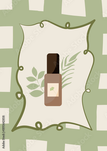 A jar of cream or other cosmetic product. Vector illustration for cosmetology, body and face care. The design is perfect for packaging cosmetic products.